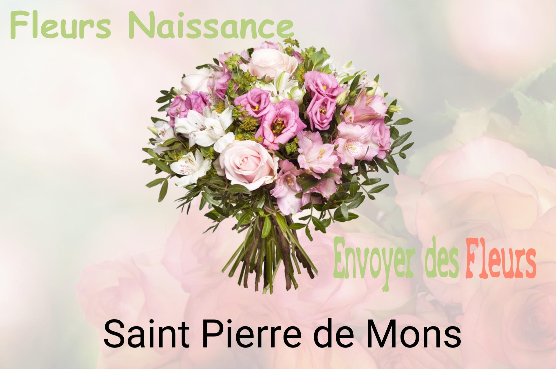 Bouquet de fleurs de naissance livré à Saint-Pierre-de-Mons
